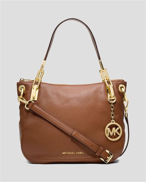 michael kors brooke|michael kors leather shoulder bag.